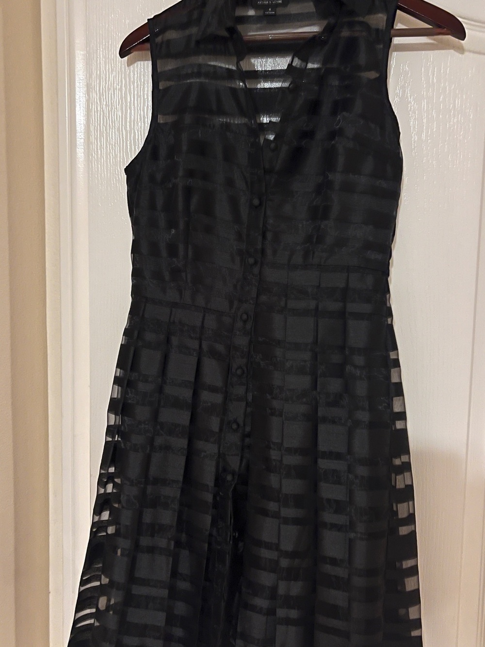 Tahari Arthur S. Levine Black Jacket with Beige Lining